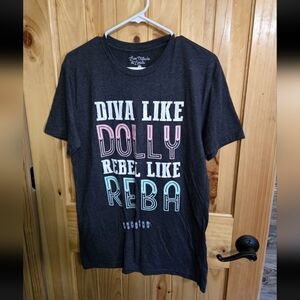 NWT Diva Like Dolly Rebel Like Reba Tshirt Size Medium
